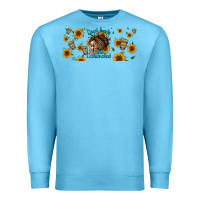 Ocean Blue dead inside but caffeinated momlife Premium Sweatshirt - Jasminsmagicworld