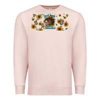 Pale Pink dead inside but caffeinated momlife Premium Sweatshirt - Jasminsmagicworld