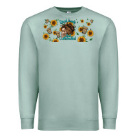 Seafoam dead inside but caffeinated momlife Premium Sweatshirt - Jasminsmagicworld
