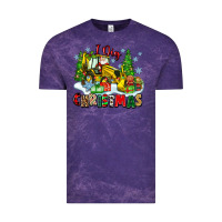 Cloud Purple i dig christmas Vintage Tee - Zillion Design Studio