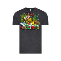 Vintage Black i dig christmas Vintage Tee - Zillion Design Studio