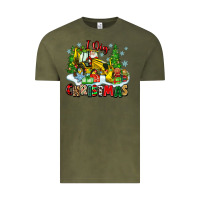 Vintage Olive i dig christmas Vintage Tee - Zillion Design Studio