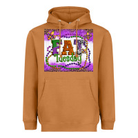 Meerkat fat tuesday fleur de lis and mardi gras beads Heavyweight Hoodie - Artiststas