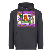 Smoke fat tuesday fleur de lis and mardi gras beads Heavyweight Hoodie - Artiststas