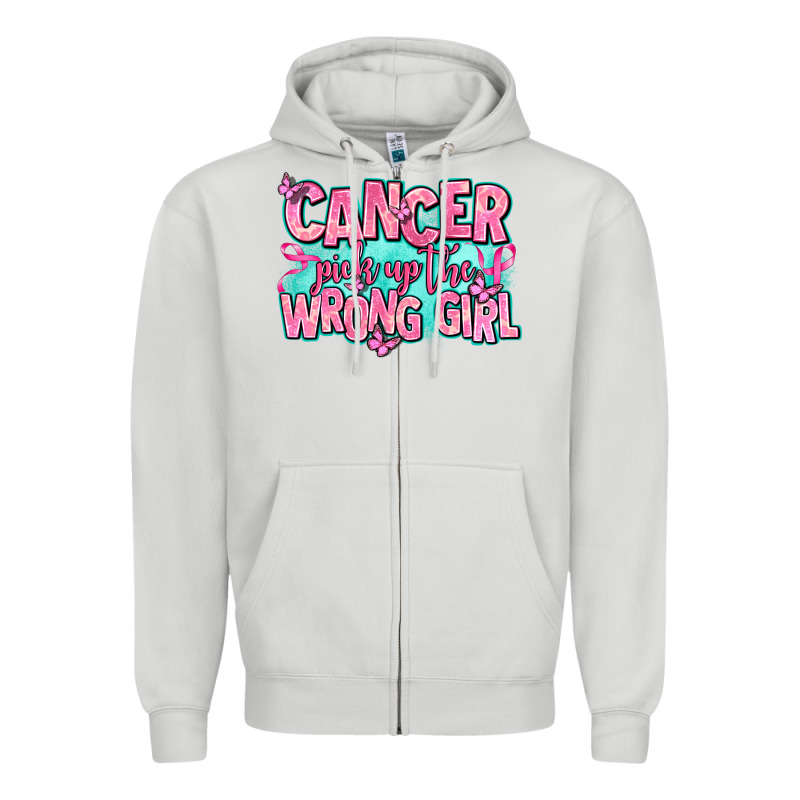 Cancer Pick Up The Wrong Girl Zipper Hoodie by AdoDesignShop | Teevron