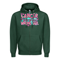 Sports Green cancer pick up the wrong girl Zipper Hoodie - AdoDesignShop