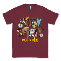 Burgundy Holy Spirit Activate Classic Tee - FaDigitalArtStudio
