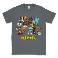 Charcoal Heather Holy Spirit Activate Classic Tee - FaDigitalArtStudio