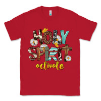 Red Holy Spirit Activate Classic Tee - FaDigitalArtStudio