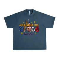Midnight Navy god shed his grace on thee Urban Heavy Tee - texasbilliewilder