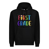 Black 1st grade vibes Premium Hoodie - MaliasSmallBusiness