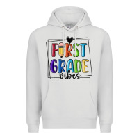 Dove Grey 1st grade vibes Premium Hoodie - MaliasSmallBusiness