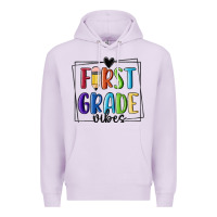 Lilac 1st grade vibes Premium Hoodie - MaliasSmallBusiness