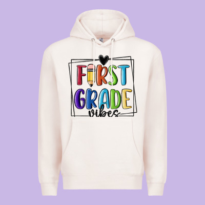 1st Grade Vibes Premium Hoodie Designed By Maliassmallbusiness