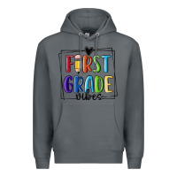 Rock 1st grade vibes Premium Hoodie - MaliasSmallBusiness