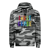 Slate Camo 1st grade vibes Premium Hoodie - MaliasSmallBusiness