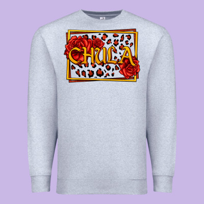 Spanish Chula With Roses Premium Sweatshirt Designed By Jasminsmagicworld