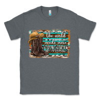 Charcoal Heather the world needs more cowgirls Classic Tee - SublimationCraftShop
