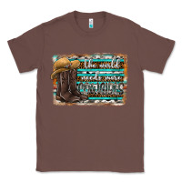 Chestnut the world needs more cowgirls Classic Tee - SublimationCraftShop