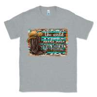 Heather Grey the world needs more cowgirls Classic Tee - SublimationCraftShop