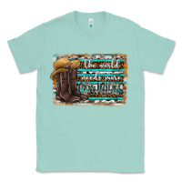 Seafoam the world needs more cowgirls Classic Tee - SublimationCraftShop