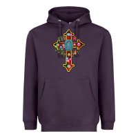Plum christmas cross Heavyweight Hoodie - AdoDesignShop