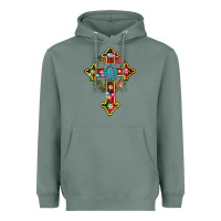 Sage christmas cross Heavyweight Hoodie - AdoDesignShop