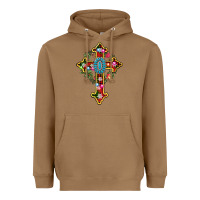 Toasted Coconut christmas cross Heavyweight Hoodie - AdoDesignShop