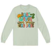 Matcha boat waves sun rays lake days Long Sleeve Tee - Zillion Design Studio