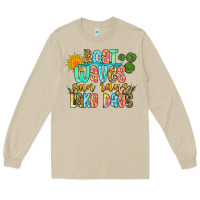 Mushroom boat waves sun rays lake days Long Sleeve Tee - Zillion Design Studio
