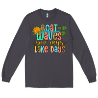 Smoke boat waves sun rays lake days Long Sleeve Tee - Zillion Design Studio