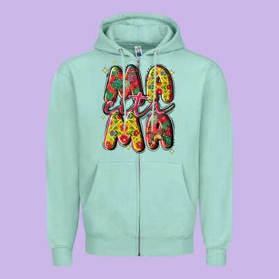 Mamacita Zipper Hoodie Designed By Jahusdesignshop