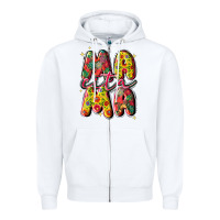 White mamacita Zipper Hoodie - JahusDesignShop