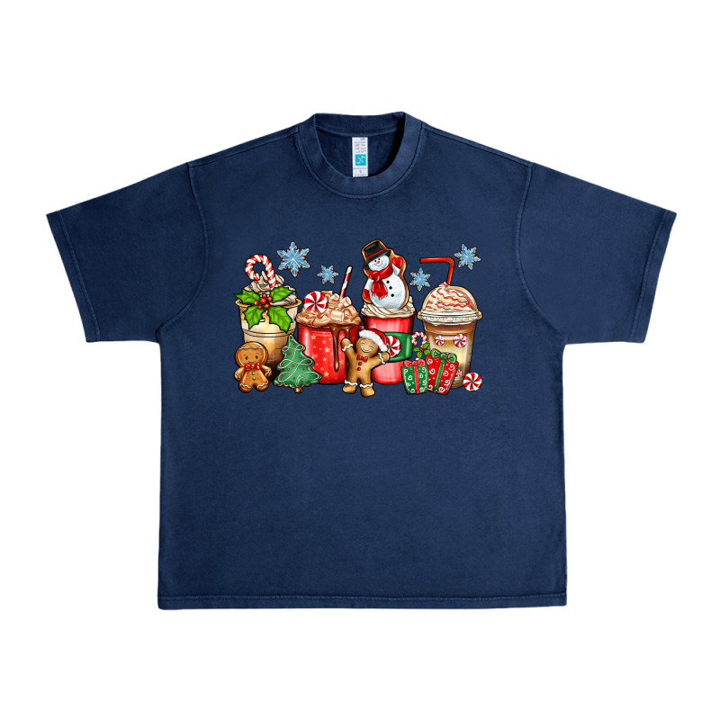 Christmas Coffee Cups Urban Heavy Tee by Zillion Design Studio | Teevron
