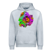 Heather Grey halloween patch 1 Urban Hoodie - BundleAndBundleShop