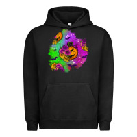 Pigment Black halloween patch 1 Urban Hoodie - BundleAndBundleShop