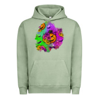 Pigment Oil Green halloween patch 1 Urban Hoodie - BundleAndBundleShop
