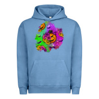 Pigment Pebble Blue halloween patch 1 Urban Hoodie - BundleAndBundleShop