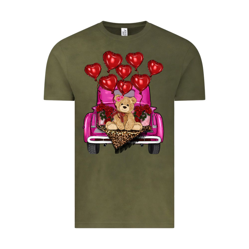 Valentine's Day Tedybear Truck Vintage Tee by RanaPortraitStore | Teevron