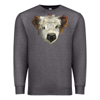 Charcoal Heather white calf scottish Premium Sweatshirt - BarkalooDesign