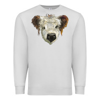 Dove Grey white calf scottish Premium Sweatshirt - BarkalooDesign