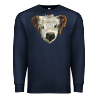 Navy white calf scottish Premium Sweatshirt - BarkalooDesign
