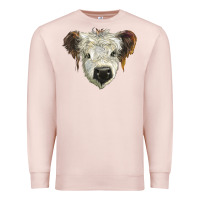 Pale Pink white calf scottish Premium Sweatshirt - BarkalooDesign