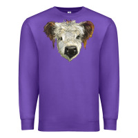 Purple white calf scottish Premium Sweatshirt - BarkalooDesign