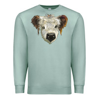 Seafoam white calf scottish Premium Sweatshirt - BarkalooDesign