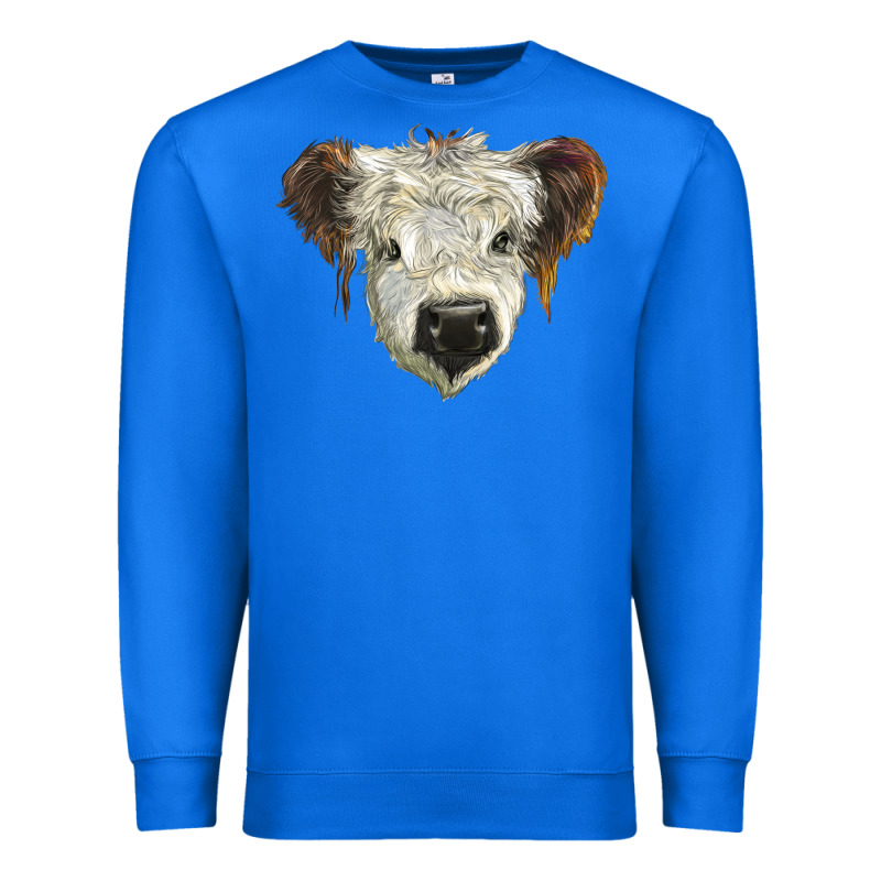White Calf Scottish Premium Sweatshirt by BarkalooDesign | Teevron
