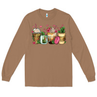 Toasted Coconut cactus coffee cups Long Sleeve Tee - Zillion Design Studio