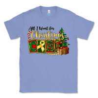 Colony Blue all i want for christmas is cure childhood cancer Classic Tee - FaDigitalArtStudio