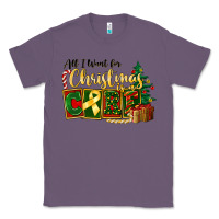 Lavender all i want for christmas is cure childhood cancer Classic Tee - FaDigitalArtStudio