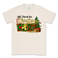 Natural all i want for christmas is cure childhood cancer Classic Tee - FaDigitalArtStudio